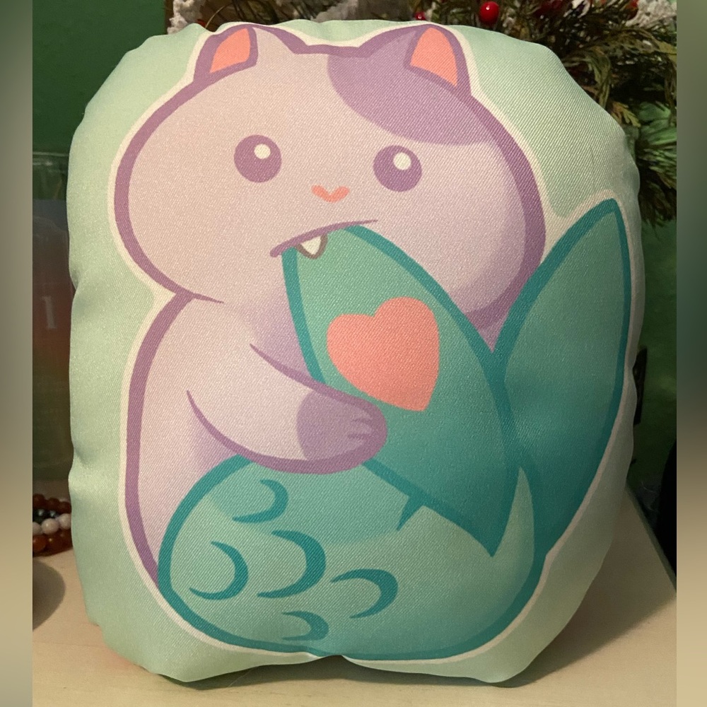 Small Homeade Meowmaid Pillow